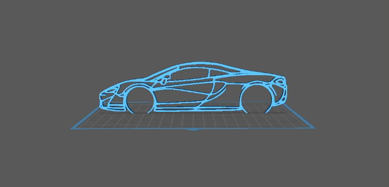 McLaren - 570 GT Wall Art 3d model