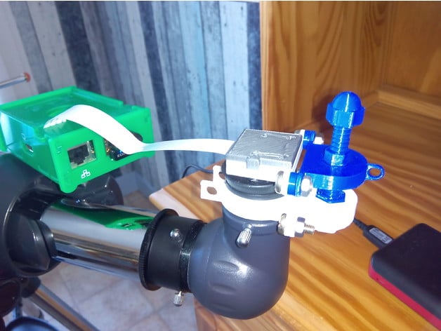 Pi camera celestron support 3d model