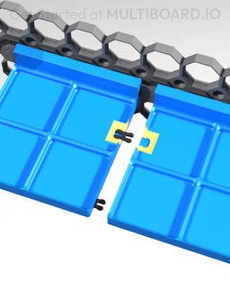 3x1 - Gridfinity Shelf - Rail Slider 3d model