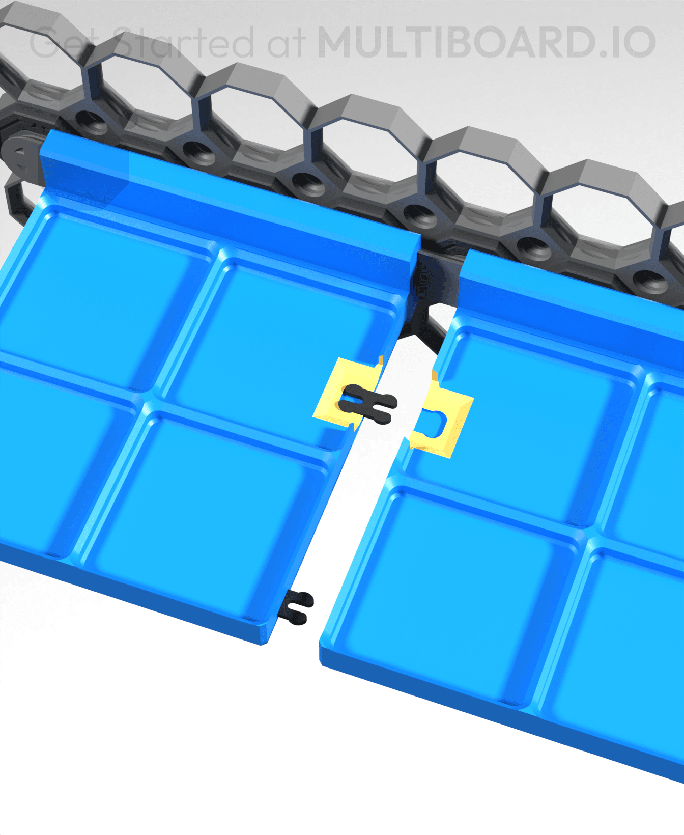 3x1 - Gridfinity Shelf - Rail Slider 3d model