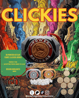 MMPR Morpher - Clickies - Mas Fuego 3D Productions - Fidget Clicker 3d model