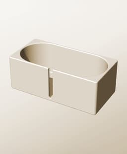 CX96-80-SB Stacking slotted module bin for modern home decor 3d model