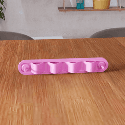 Modular Wall-Mounted Sunglasses and Key Organizer Rack 3d model