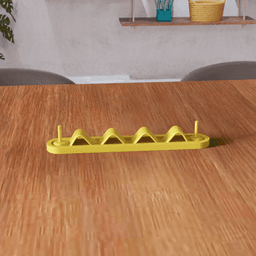 Modular Wall-Mounted Sunglasses and Key Organizer Rack 3d model