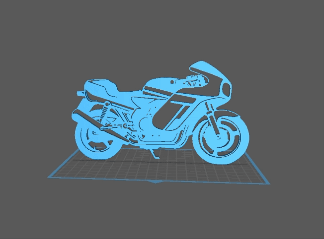 Suzuki - RG 500 Gamma Wall Art 3d model