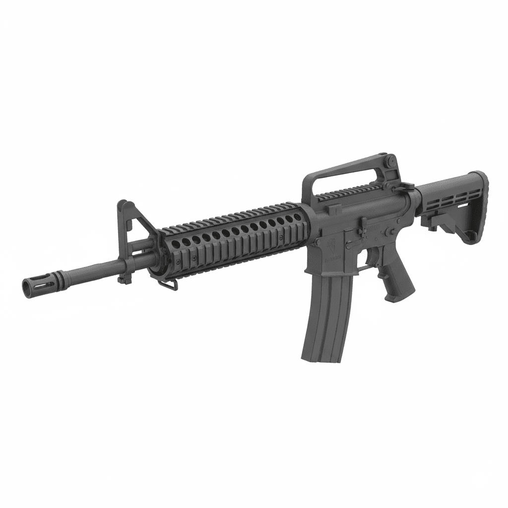 Gun M16A4 Modern Service Rifle 3d model