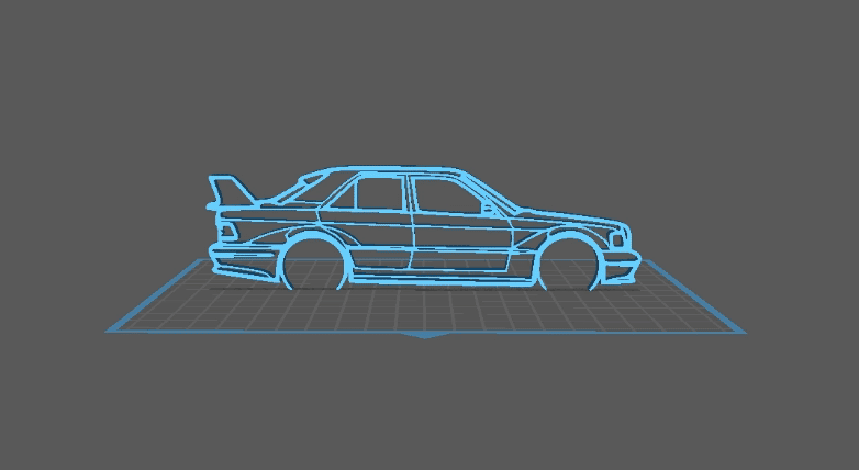Mercedes - 190 Evo 2 Wall Art 3d model