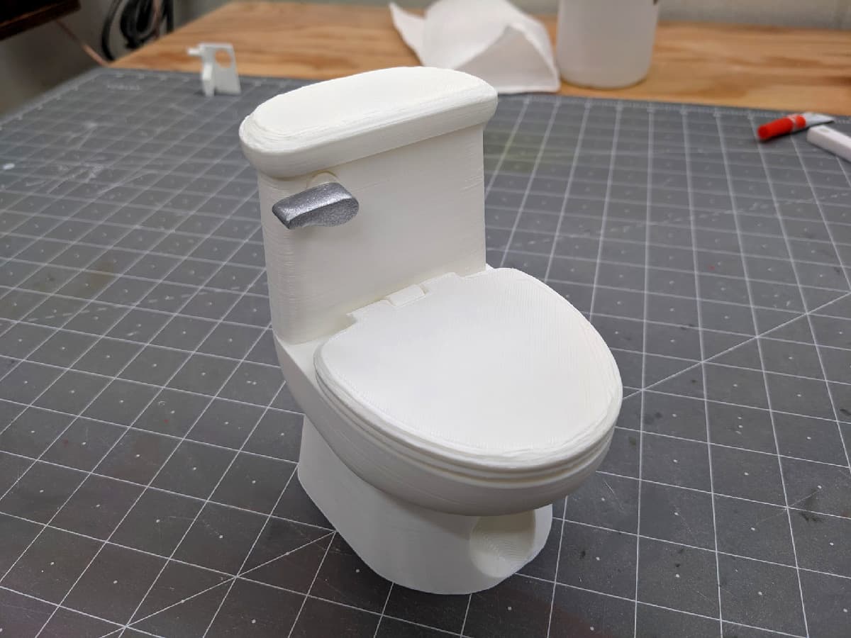 Elf on the Shelf Toilet Candy Dispenser 3d model