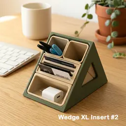 Wedge XL - Modular Desk Organizer with Multiple Inserts 3d model