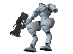 MSDF Type 303 Armoured Suit 3d model