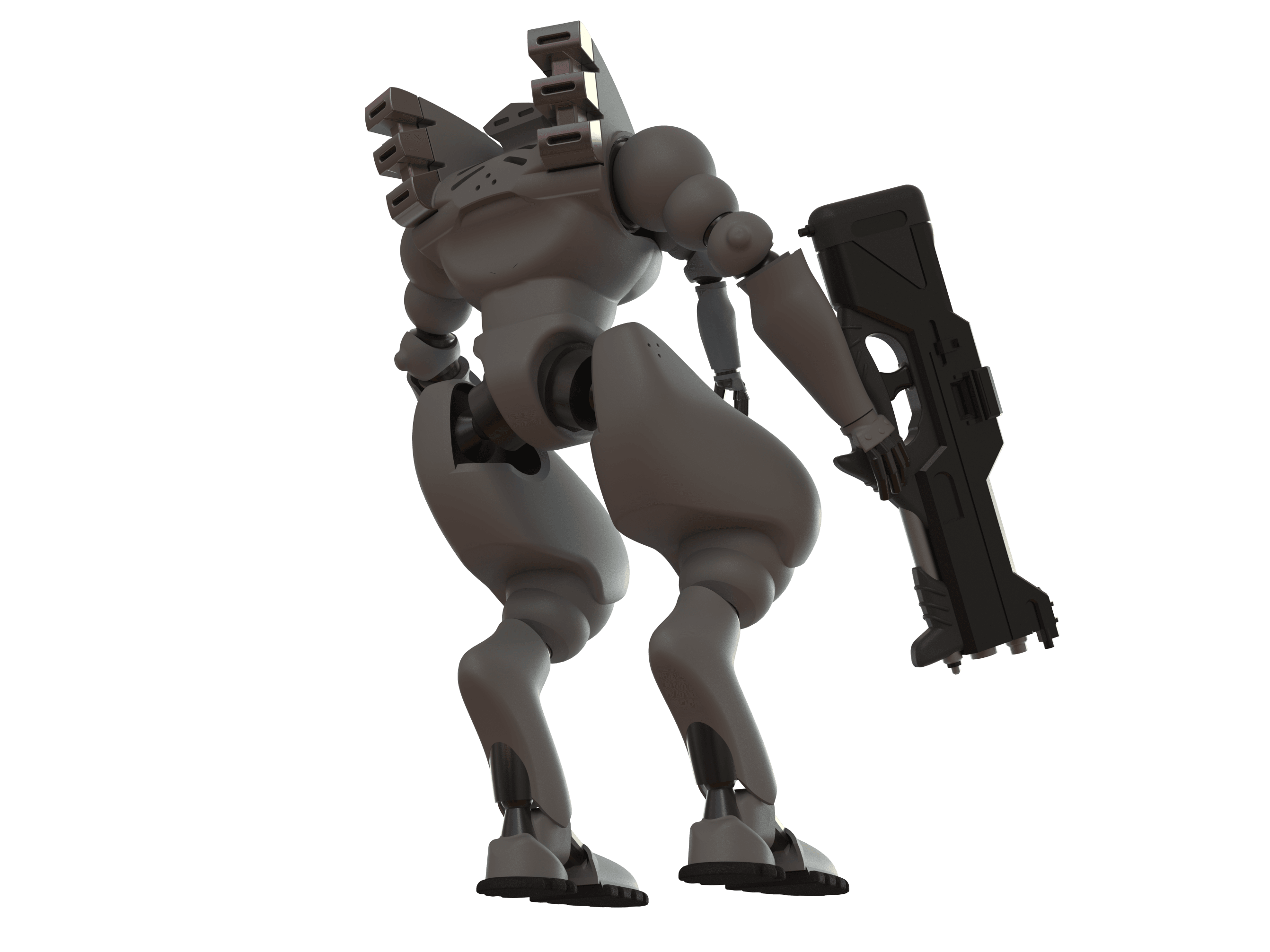 MSDF Type 303 Armoured Suit 3d model