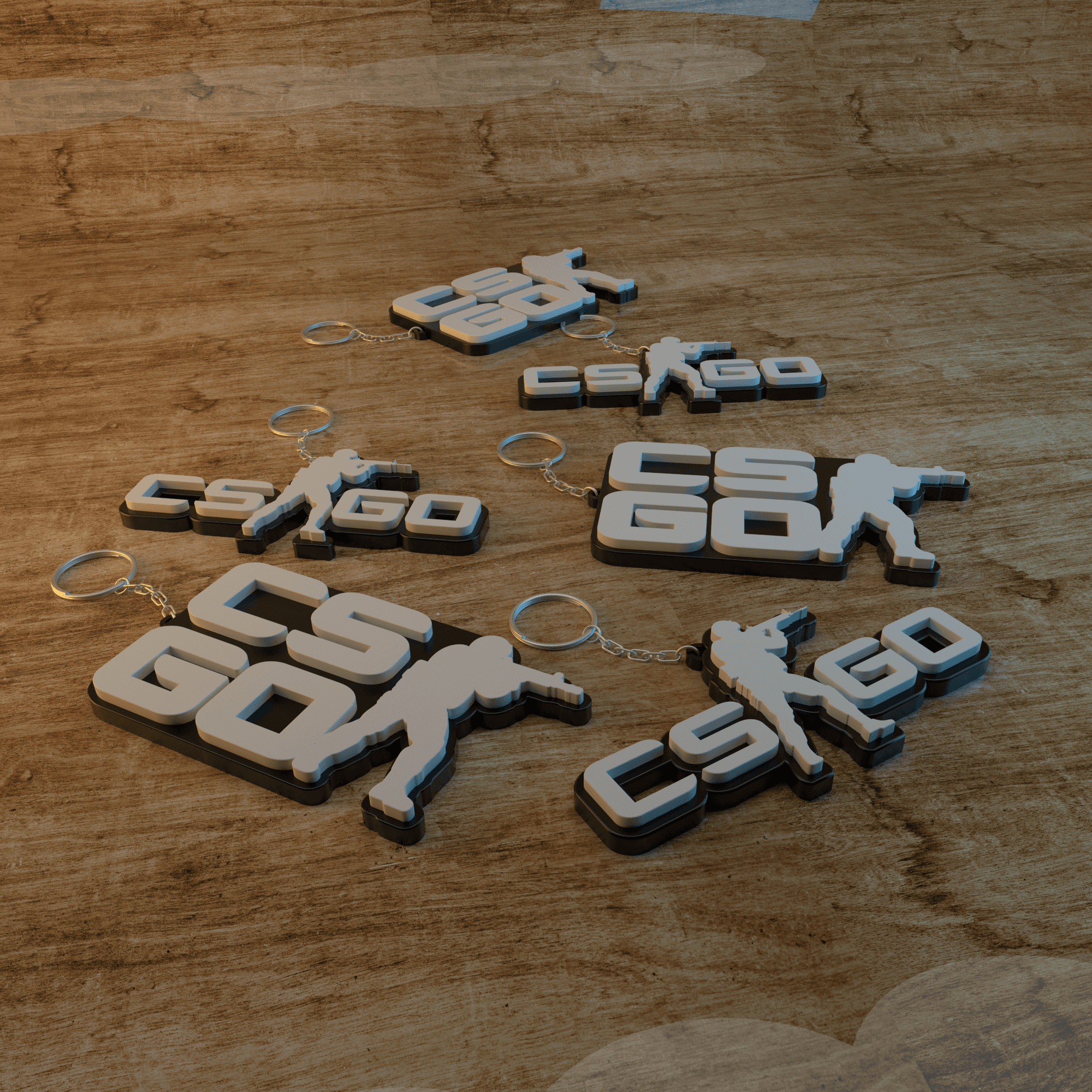 KEYCHAIN GAME CS GO 2 MODELS 3d model