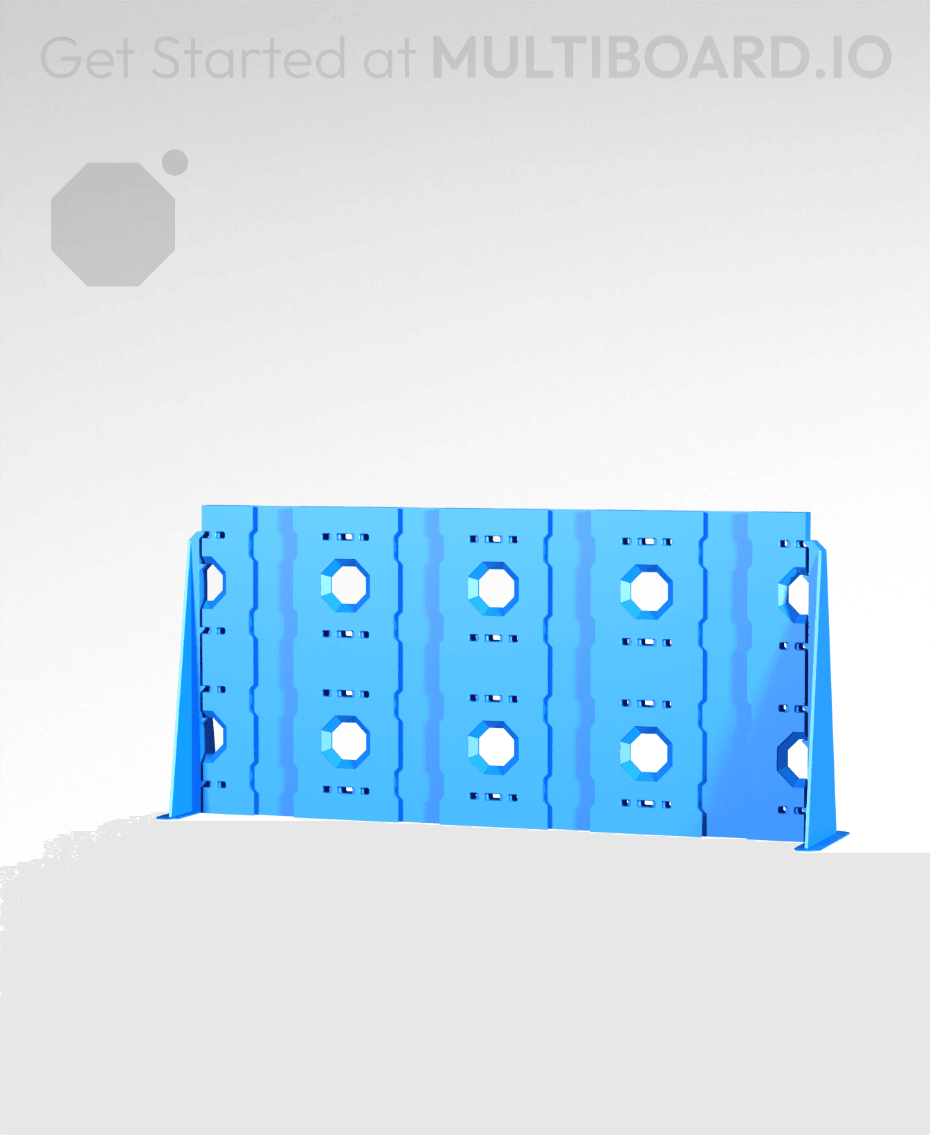 4x2 - Double-Sided - Lite Multipoint Rail - Mounting Plate 3d model