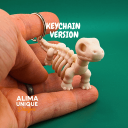 Tiny Skeleton Brachiosaurus / Articulated Fidget Toy 3d model