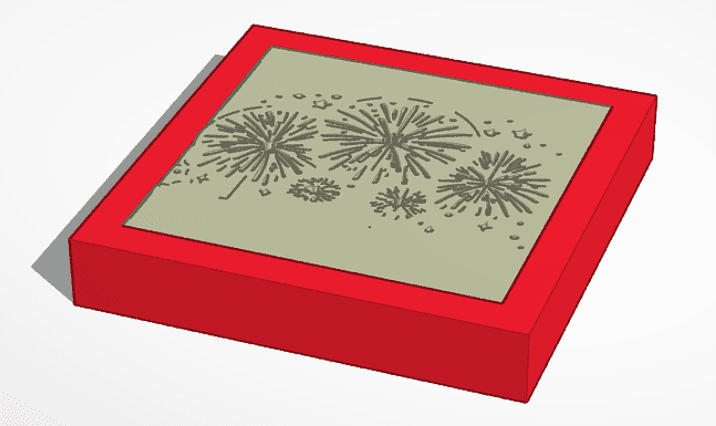 fire works light box vv1.stl 3d model