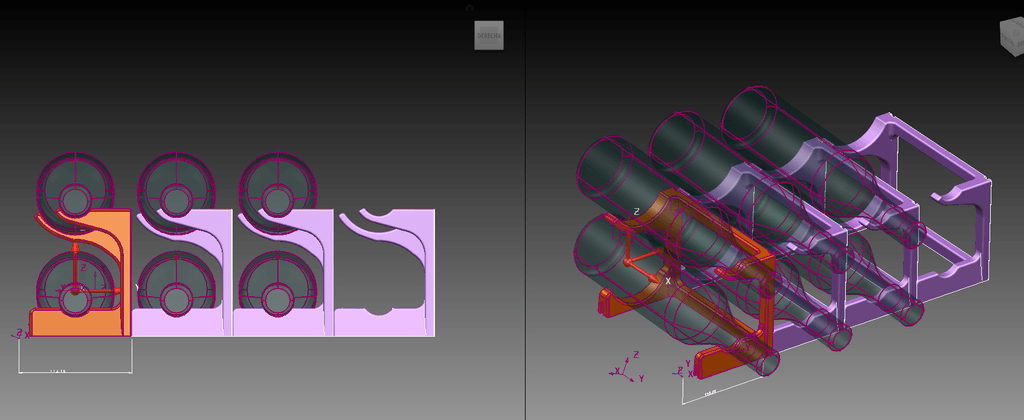 Modular bottle rack 3d model