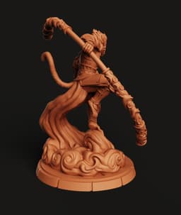 Monkey King Warrior STL | Mythological 3D Print | Figurine 3d model