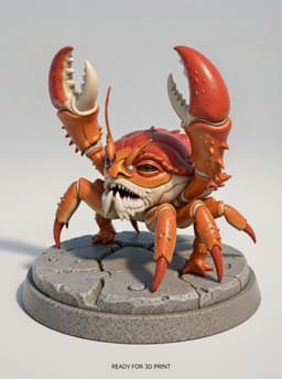 Attack Of The Crab Monster 3d model