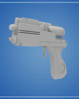 Hera Syndulla's Blurrg-1120 Blaster - Star Wars 3d model