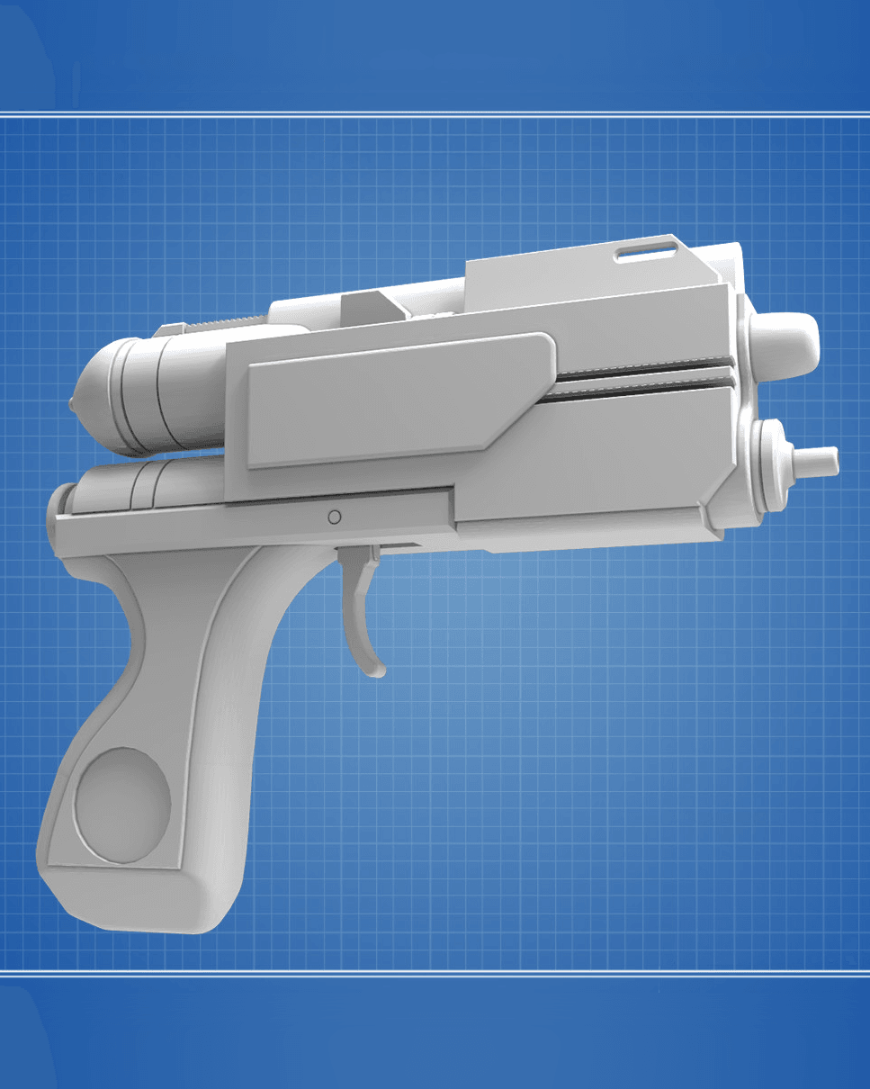 Hera Syndulla's Blurrg-1120 Blaster - Star Wars 3d model