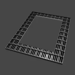 Piano Man - Remix of 4x6 Picture Frame 2 3d model