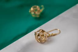 Cellulated Earrings 3d model