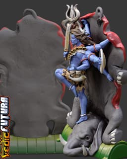 Shiva's Triumph over Gajasura (elephant demon) 3d model