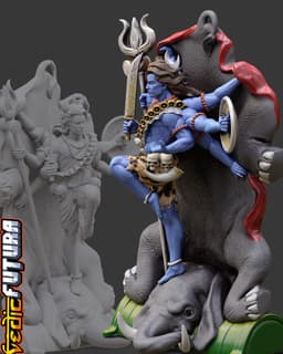 Shiva's Triumph over Gajasura (elephant demon) 3d model