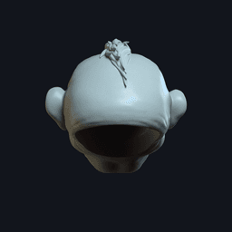 Dwarf v6 - Custom Action Figure Head 3d model