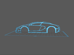 Bugatti - Veyron Wall Art 3d model