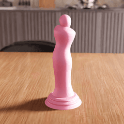 Abstract Mother and Child Statue 3d model