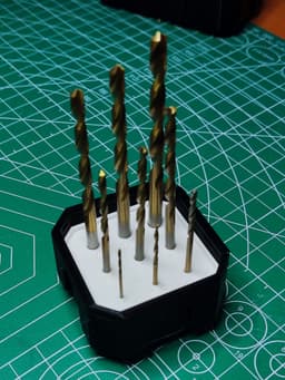 1x1x0.5 - Small Drill Holder - Multibin Insert 3d model