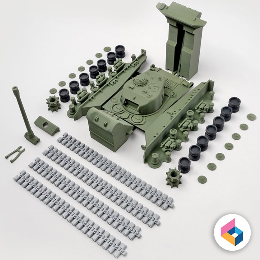 M4A3E8 Sherman - Fury 3d model