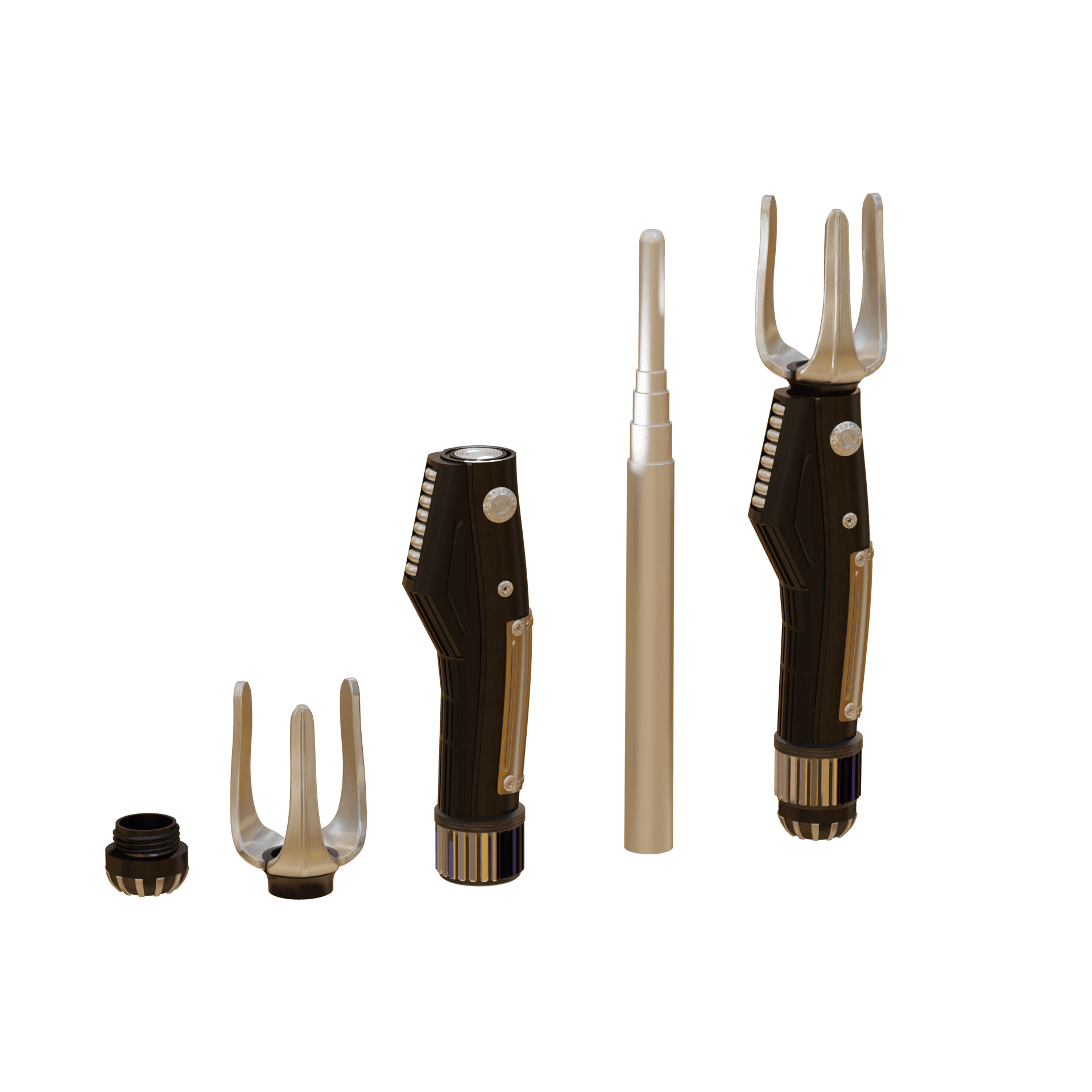 Print in Place Collapsing Jedi Lightsaber Concept 21 3d model