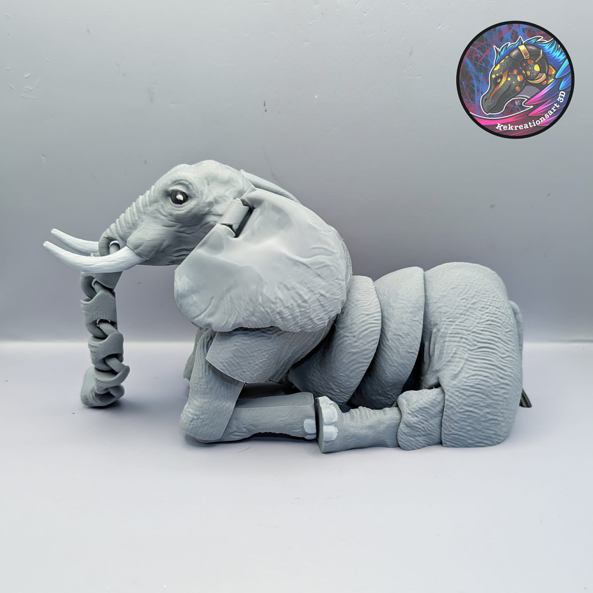 flexi elephant 3d model