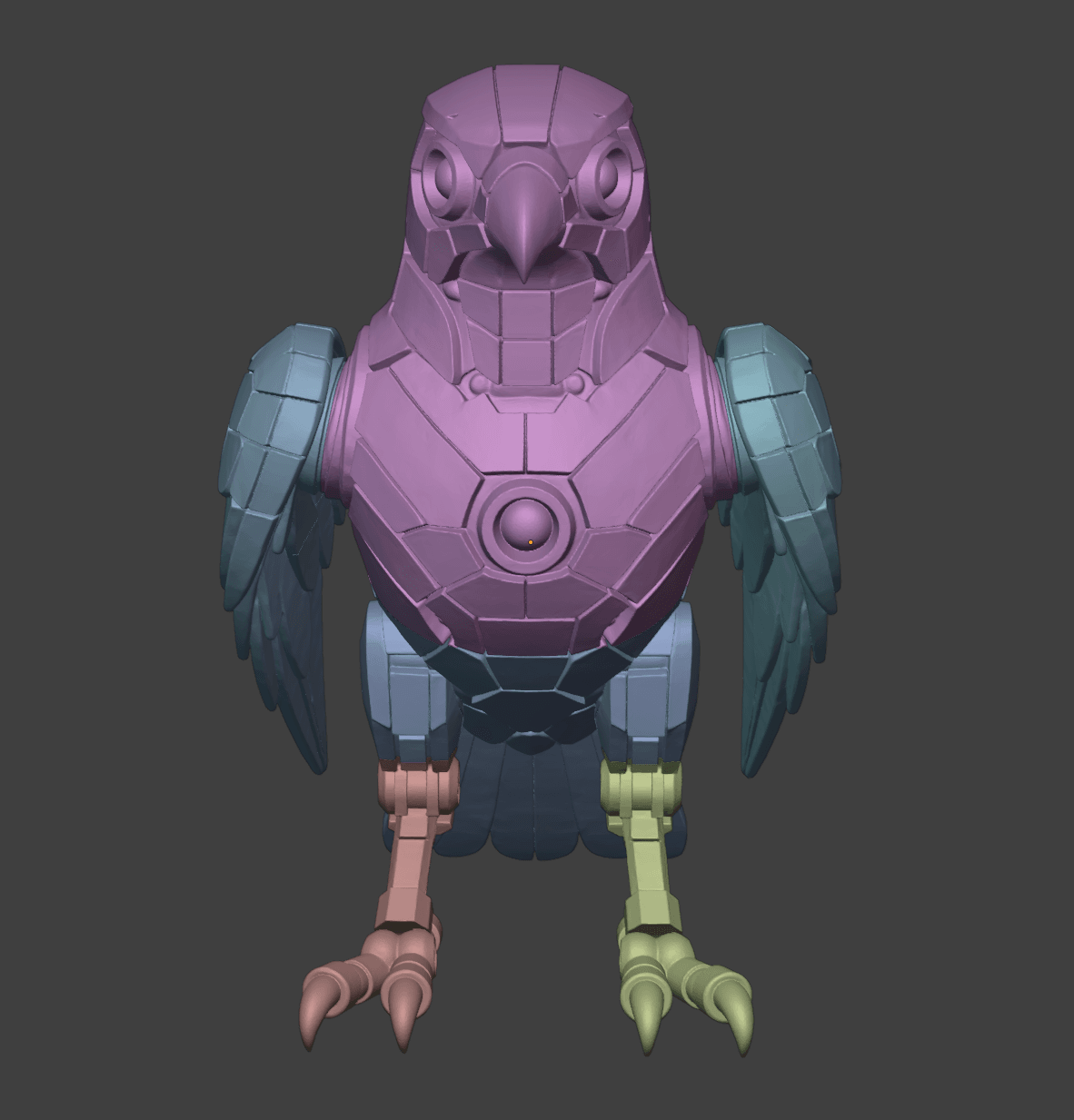 Mechanical Falcon 3d model