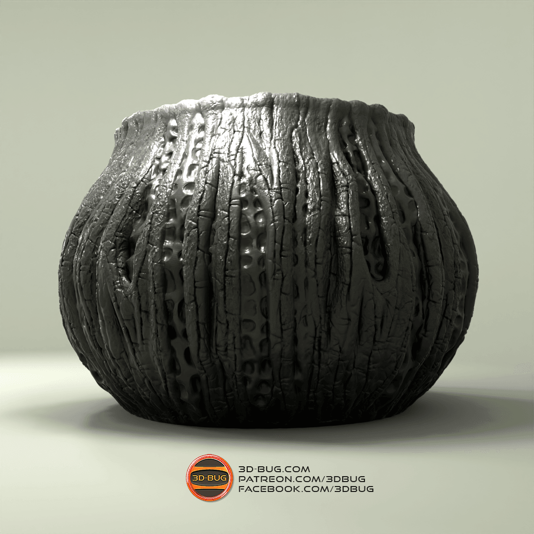 ALIEN PLANTER / VASE / PEN HOLDER 3d model