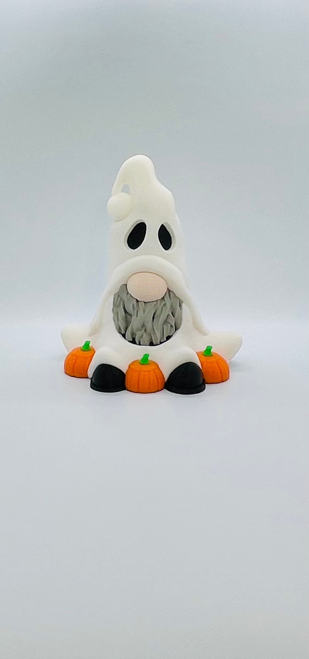 Ghost Gnome with Pumpkins 3d model