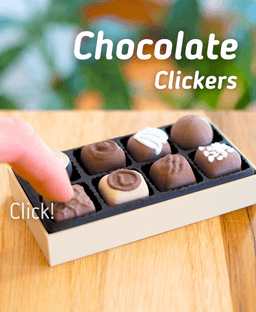 Chocolate Clickers - Ludo Toy - Box of Chocolates fidget 3d model