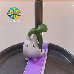 Totoro Family - Keychains - Coaster & Backpack Buddy Set - No Supports 3D Print STL/3MF 3d model