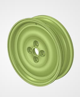 DeLorean Spare Wheel - Part 1 of 2 (Rim) 3d model