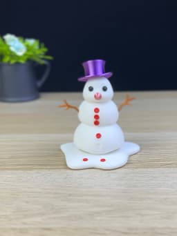 Melting snowman 3d model