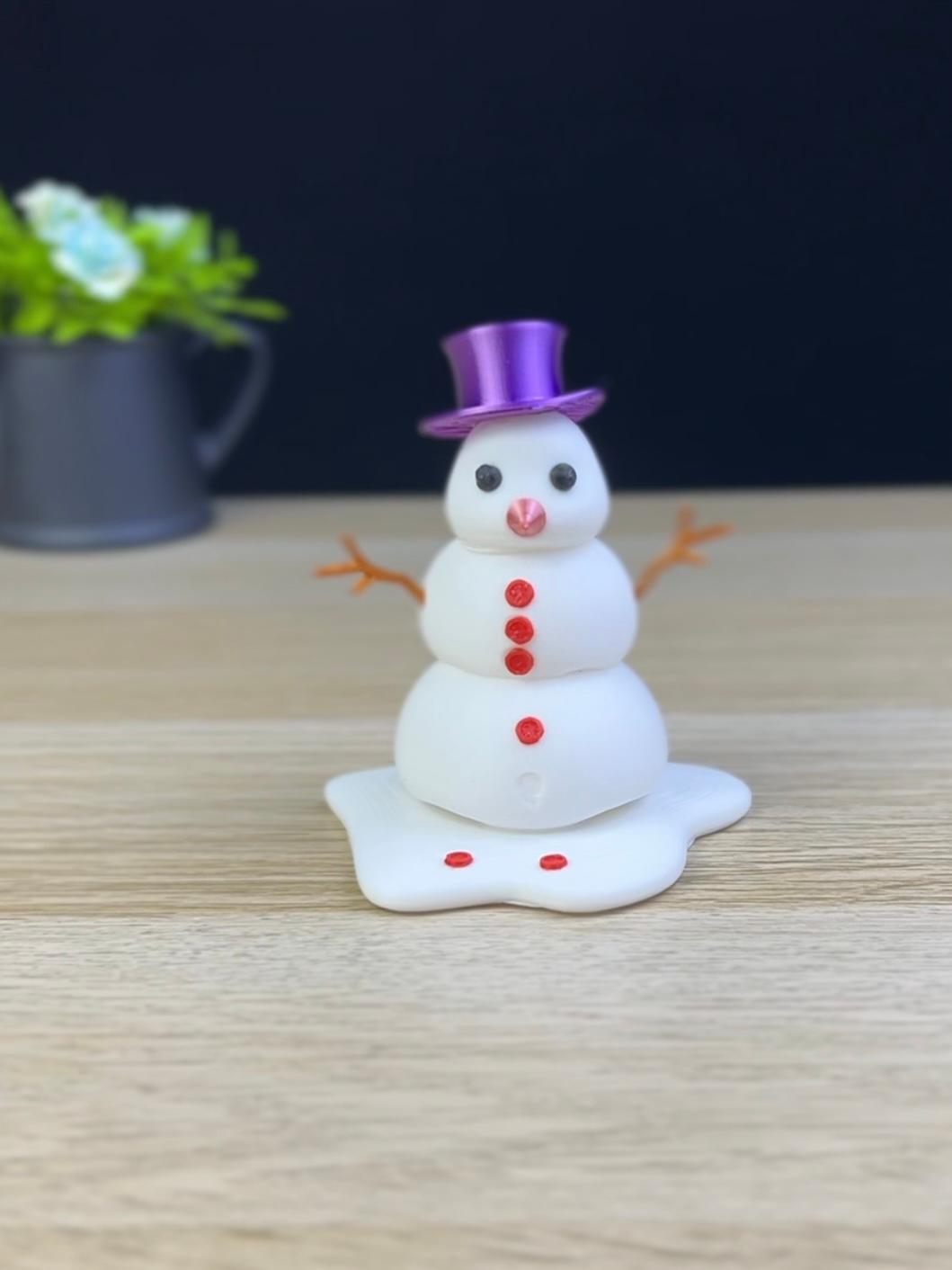Melting snowman  3d model