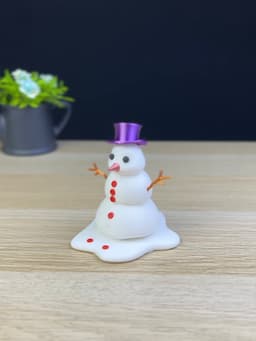 Melting snowman 3d model