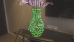 Voronoi Flower Vase 3d model