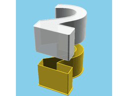 DIGIT TWO, nestable box (v1) 3d model