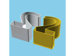 DIGIT TWO, nestable box (v1) 3d model