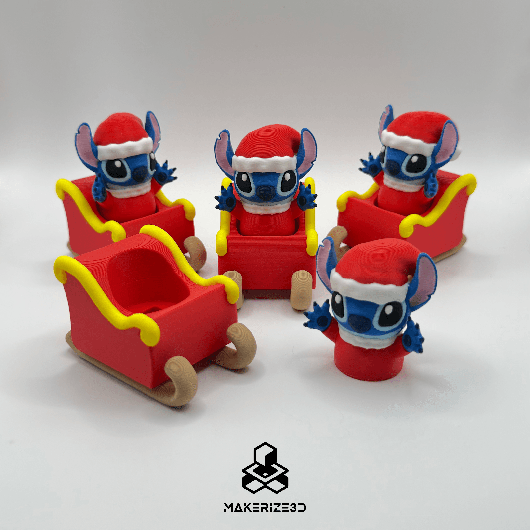 Stitch Santa Clicker 3d model