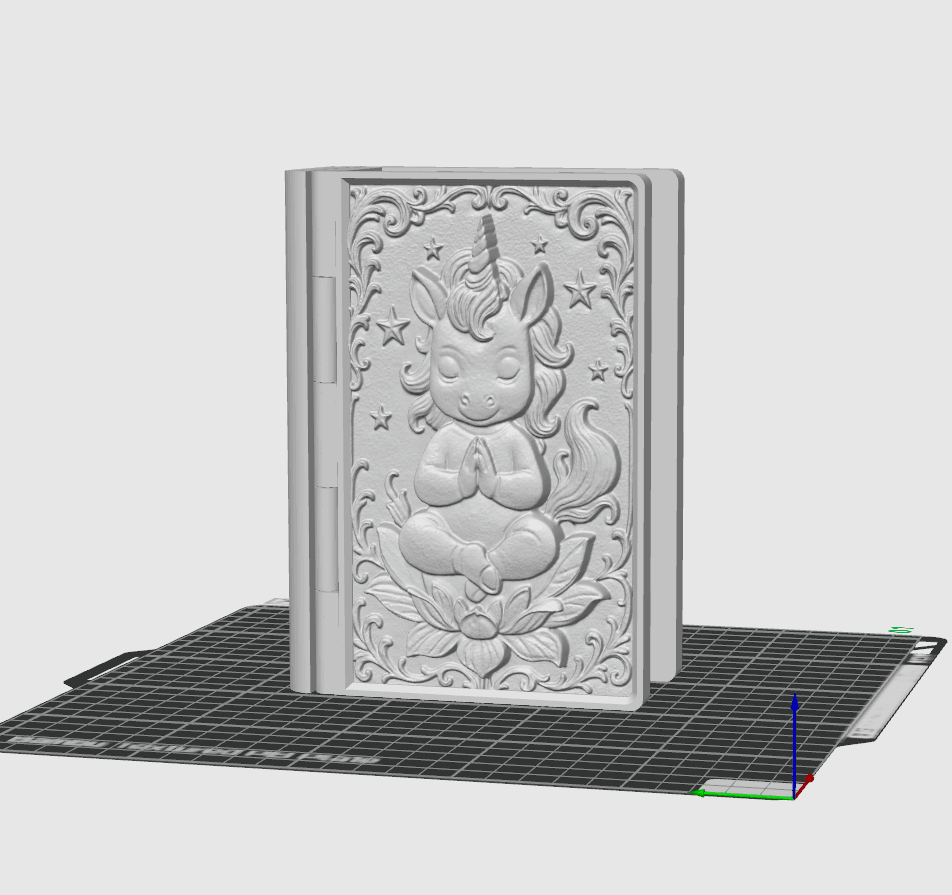 Baby Unicorn - Book Box 3d model