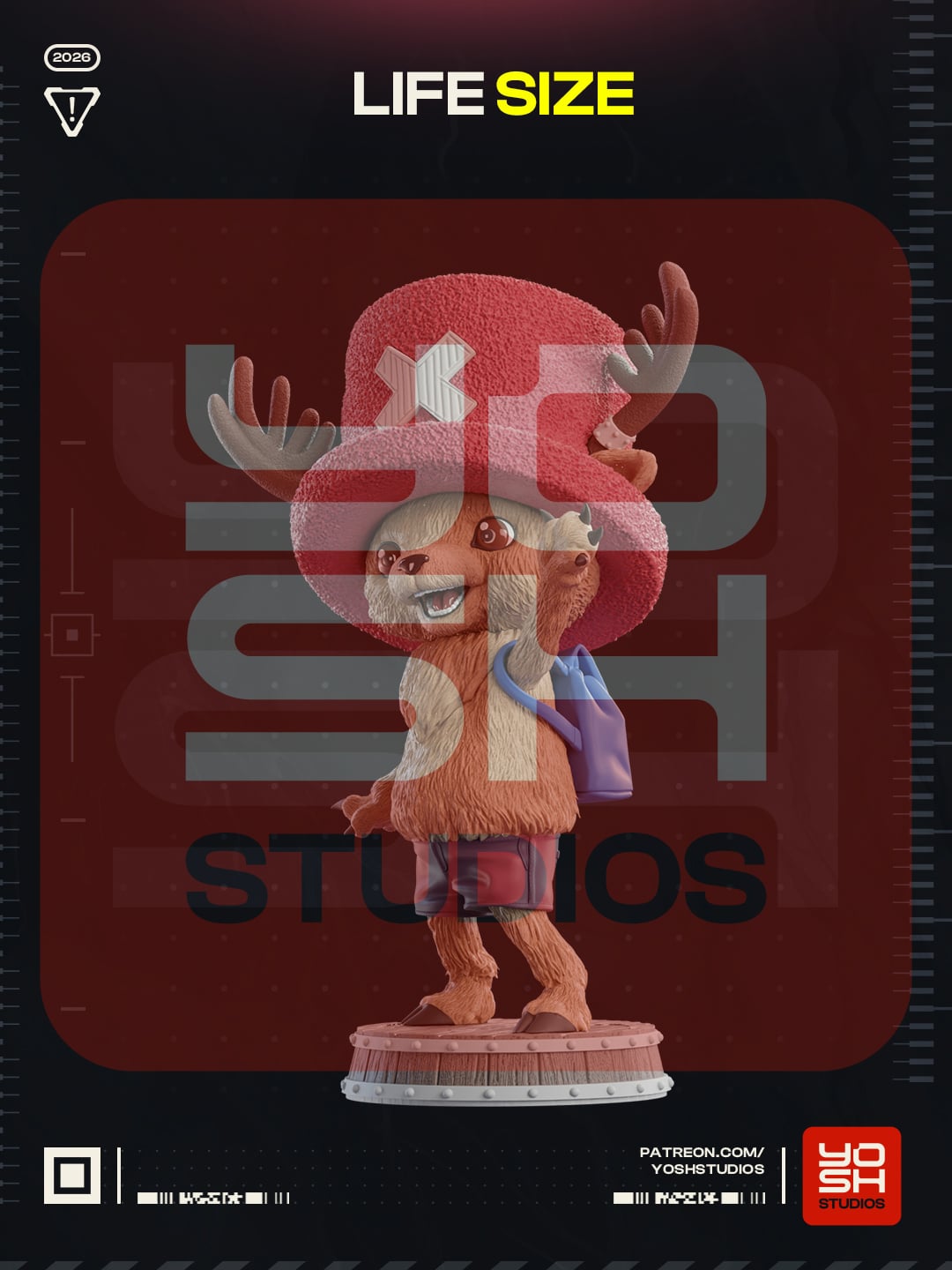 Life Size Pirate Reindeer 3D Printer STL 3d model